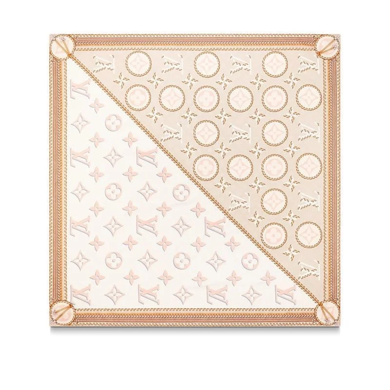 루이비통 브레이디드 모노그램 프린티드 숄