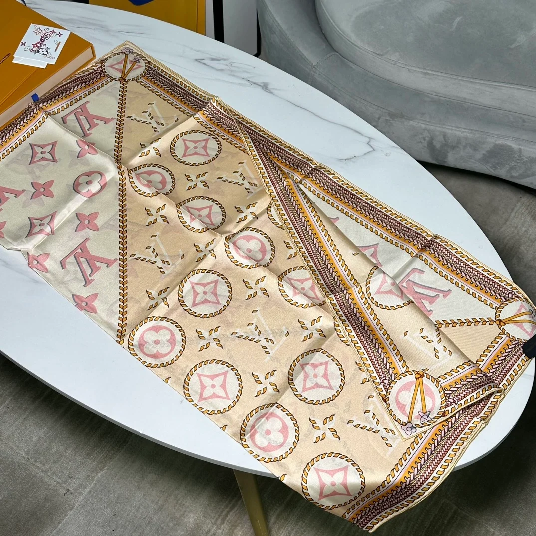 루이비통 브레이디드 모노그램 프린티드 숄