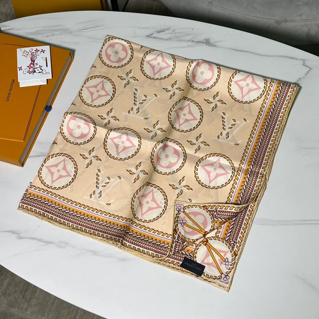 루이비통 브레이디드 모노그램 프린티드 숄