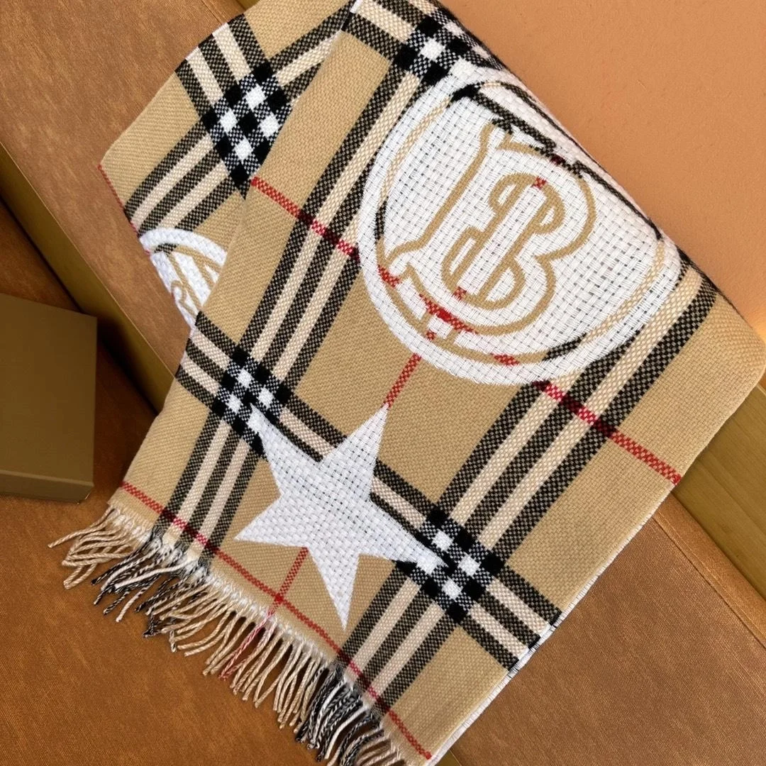 버버리 몽타주 체크 아카이브 베이지 스카프