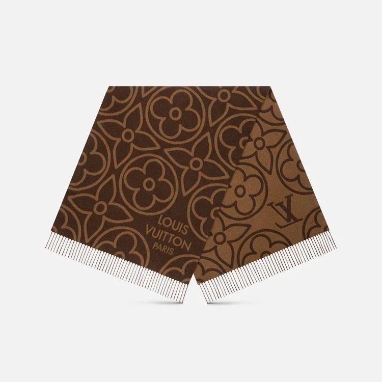 루이비통 인 블룸 브라운 스카프