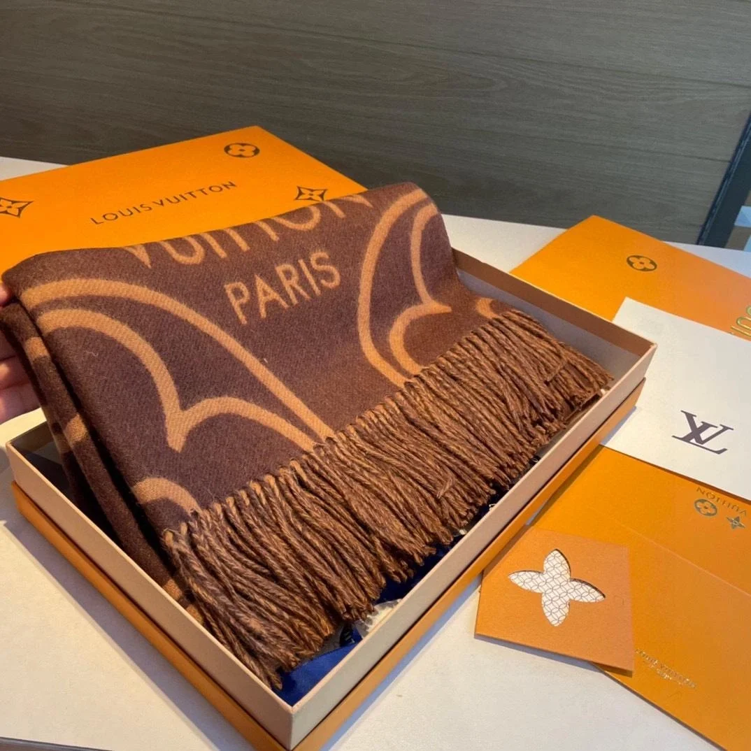 루이비통 인 블룸 브라운 스카프