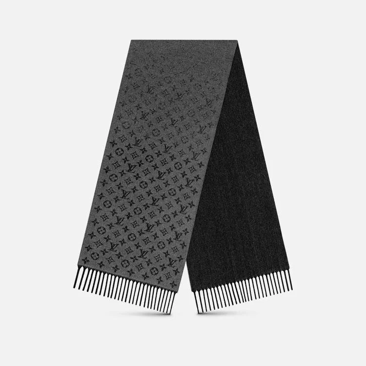 루이비통 모노그램 그라디언트 그레이 스카프