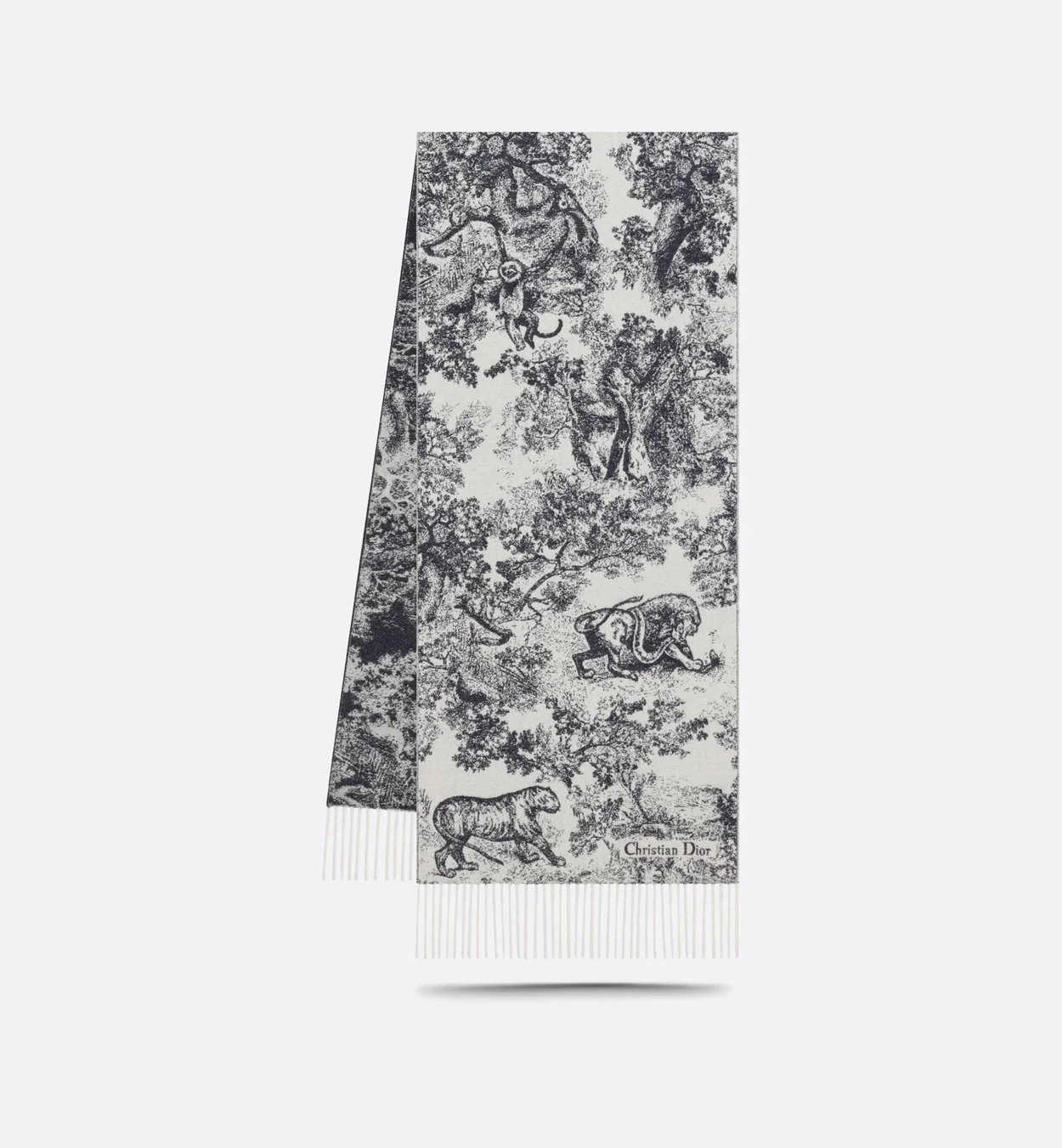 디올 TOILE DE JOUY SAUVAGE 그레이 스카프