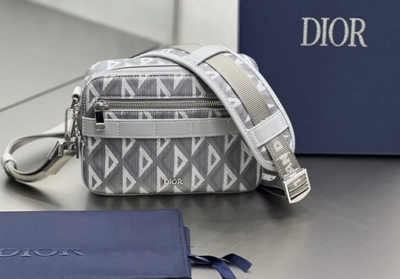 디올 사파리 메신저 백 그레이