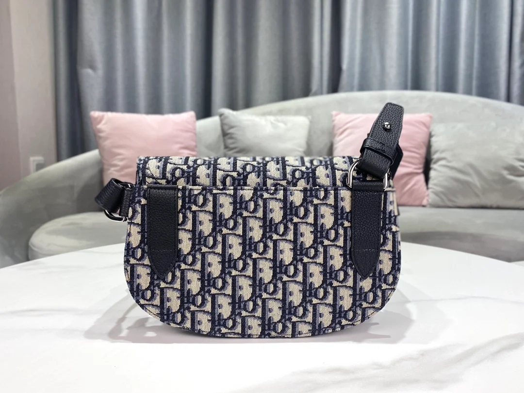 디올 새들 파우치 백 베이지