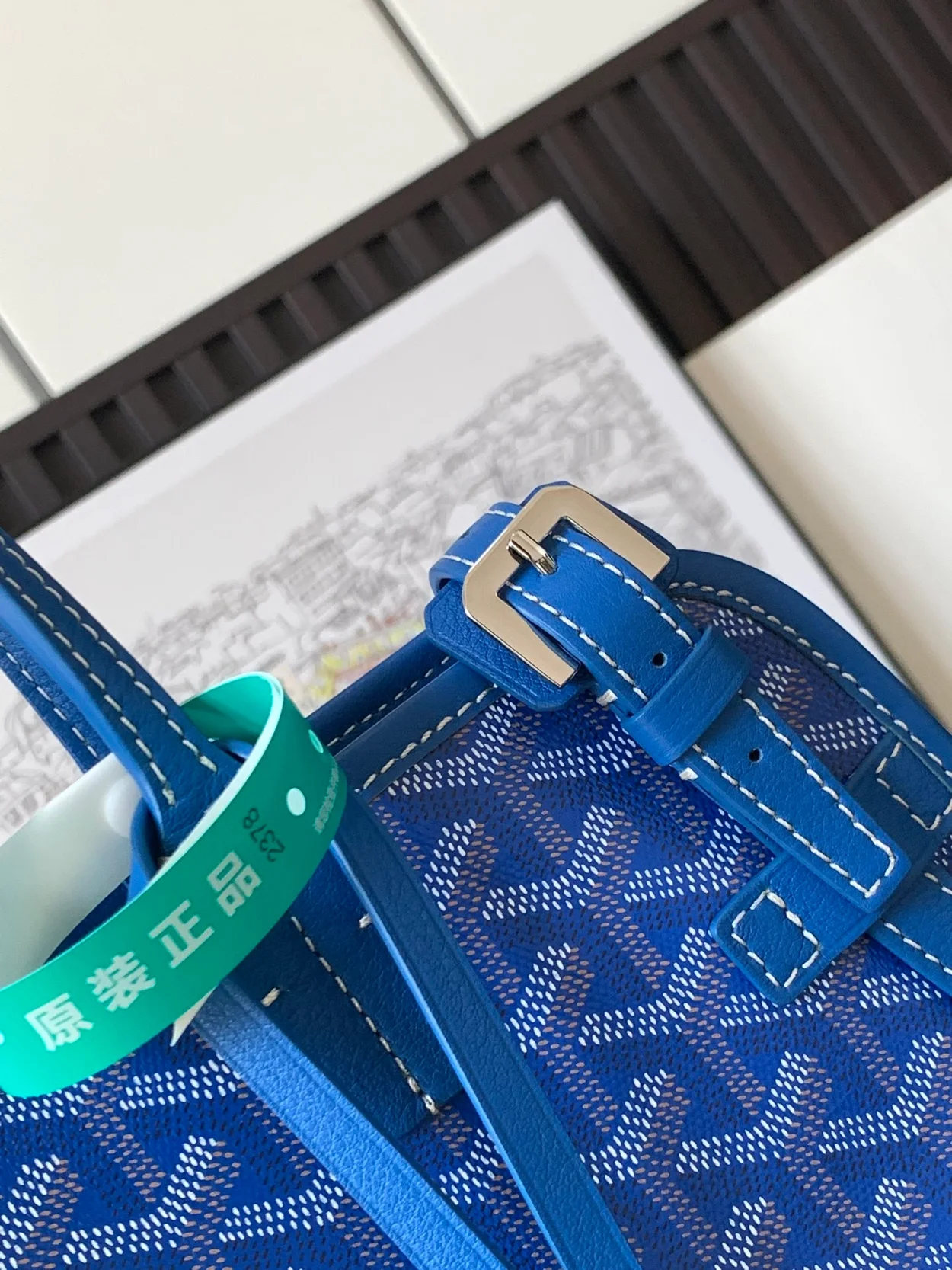 고야드 삭 시앙 그리 백 블루