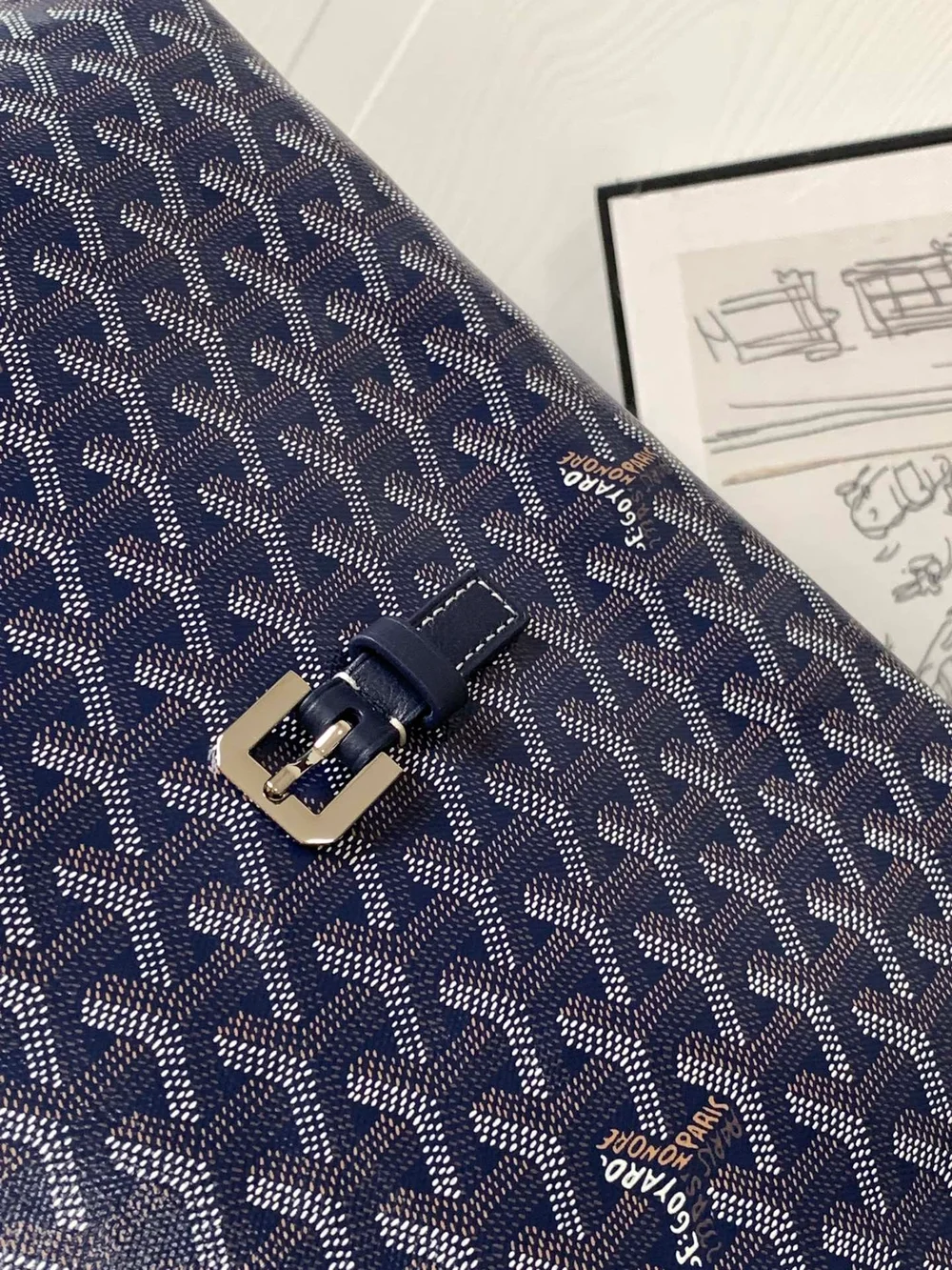 고야드 카페티엔 메신저백 MM 네이비