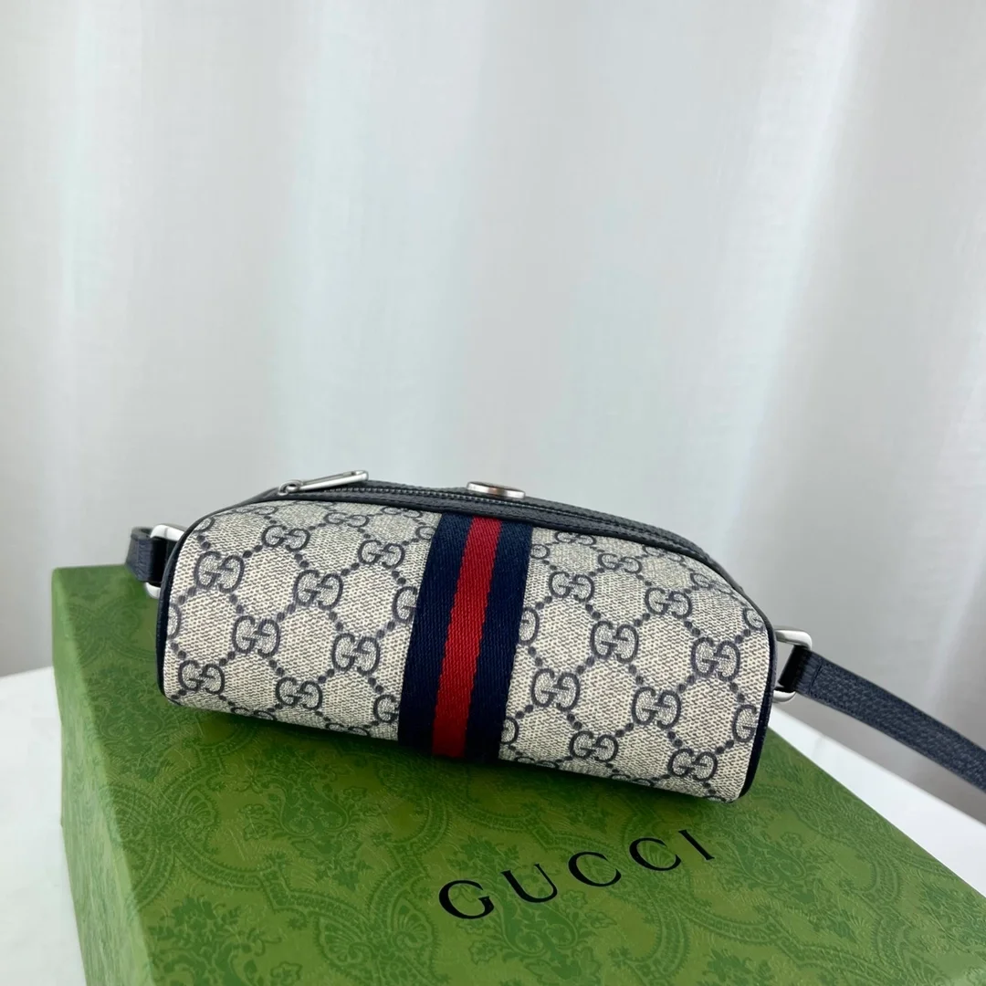 구찌 오피디아 GG 메신저백 베이지 블루