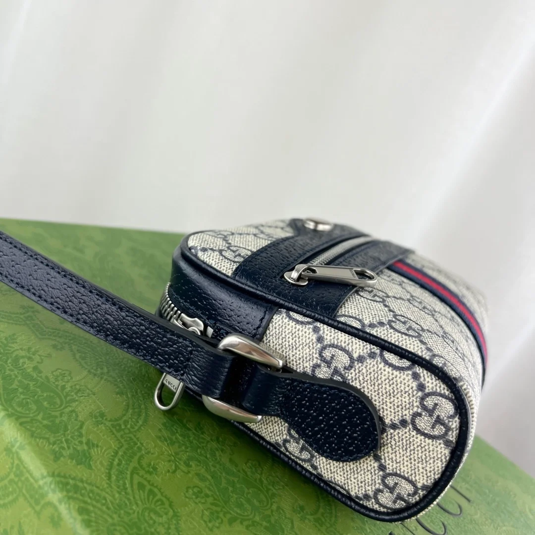 구찌 오피디아 GG 메신저백 베이지 블루