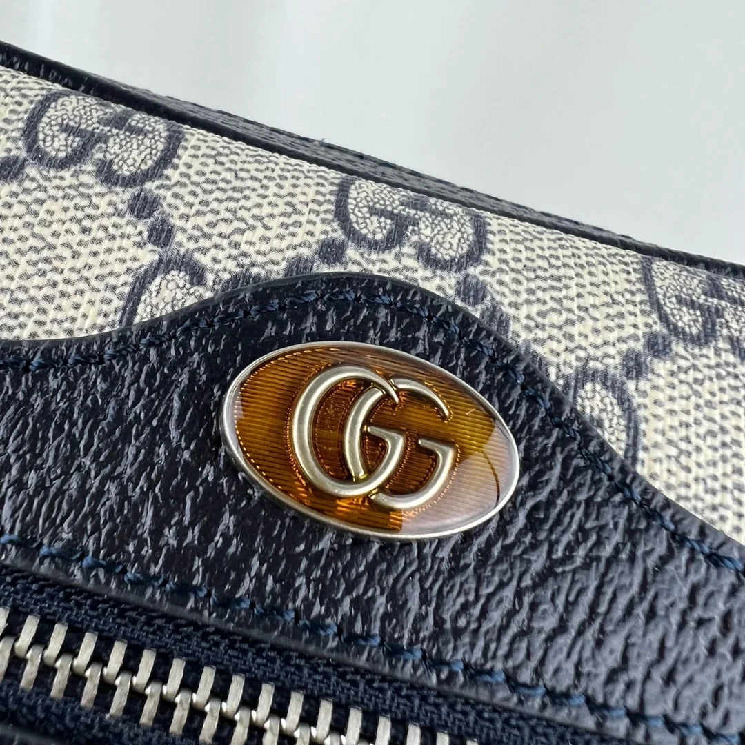 구찌 오피디아 GG 메신저백 베이지 블루