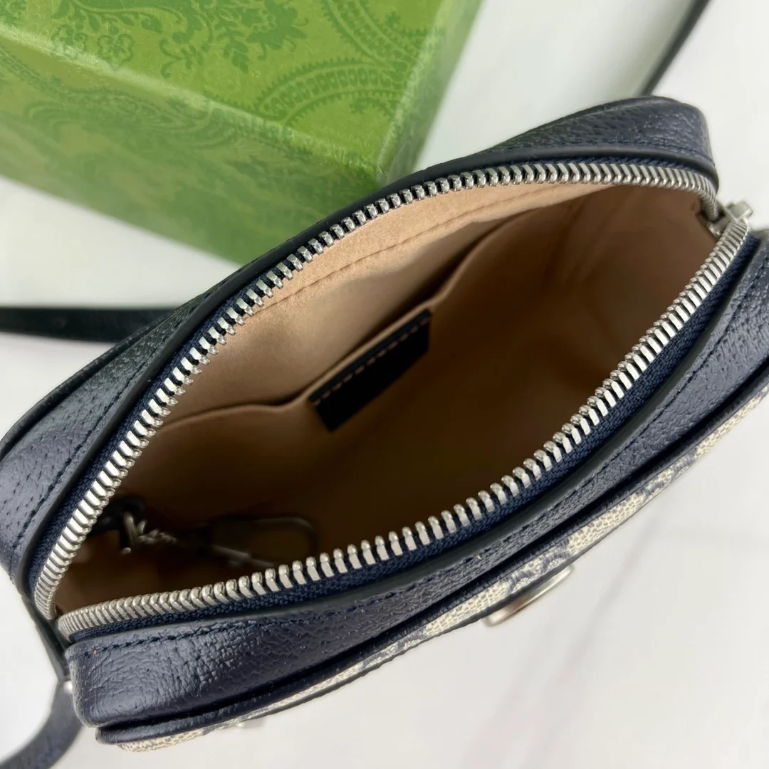 구찌 오피디아 GG 메신저백 베이지 블루