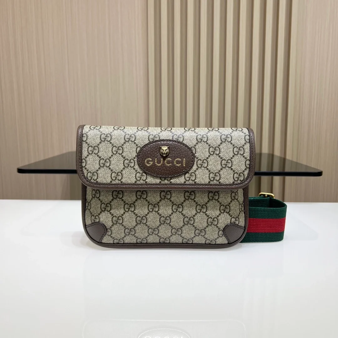 구찌 GG 슈프림 베이지 벨트백