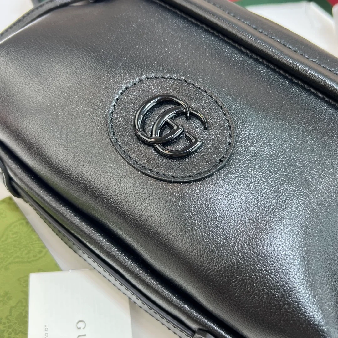 구찌 더블 G 숄더백 블랙