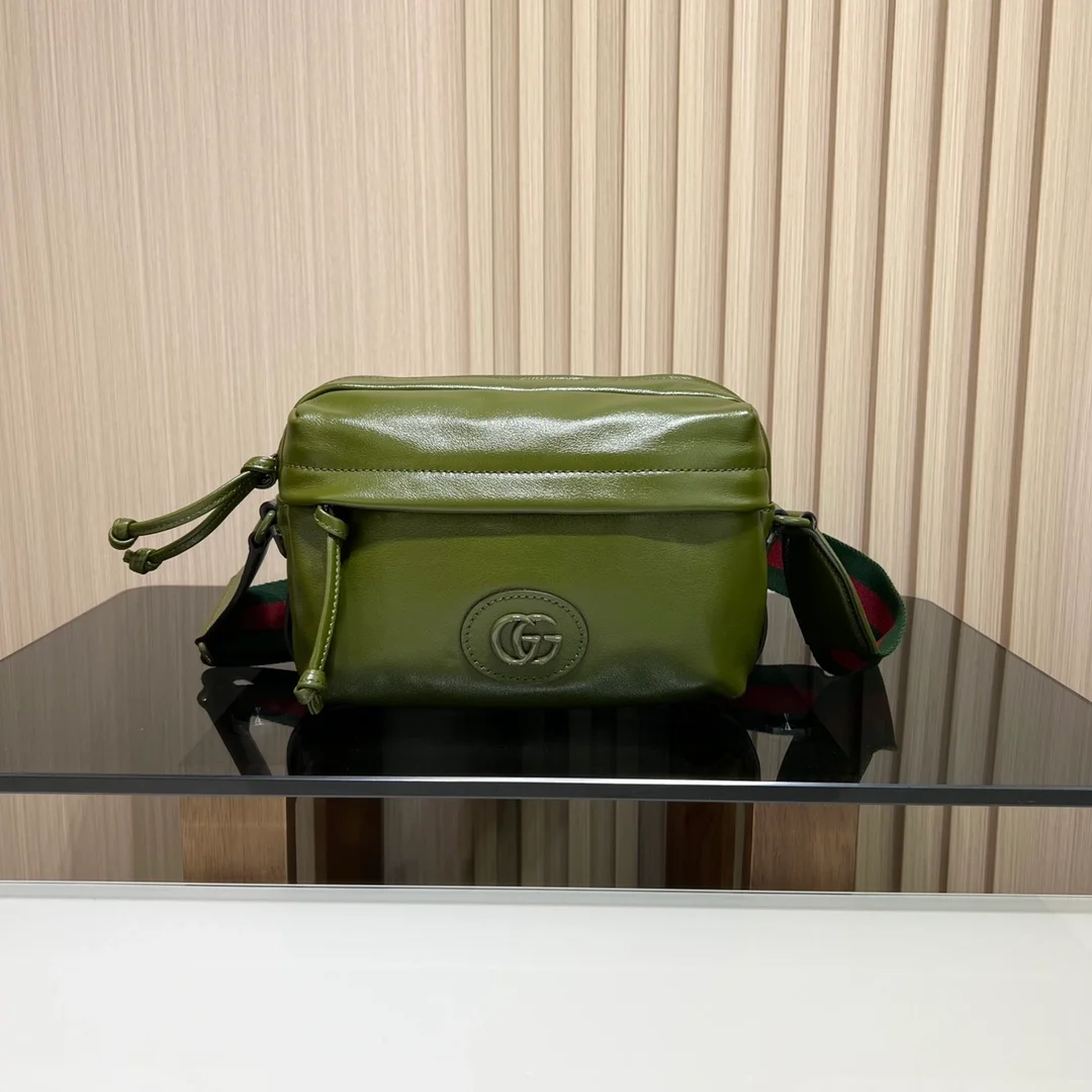 구찌 더블 G 숄더백 그린