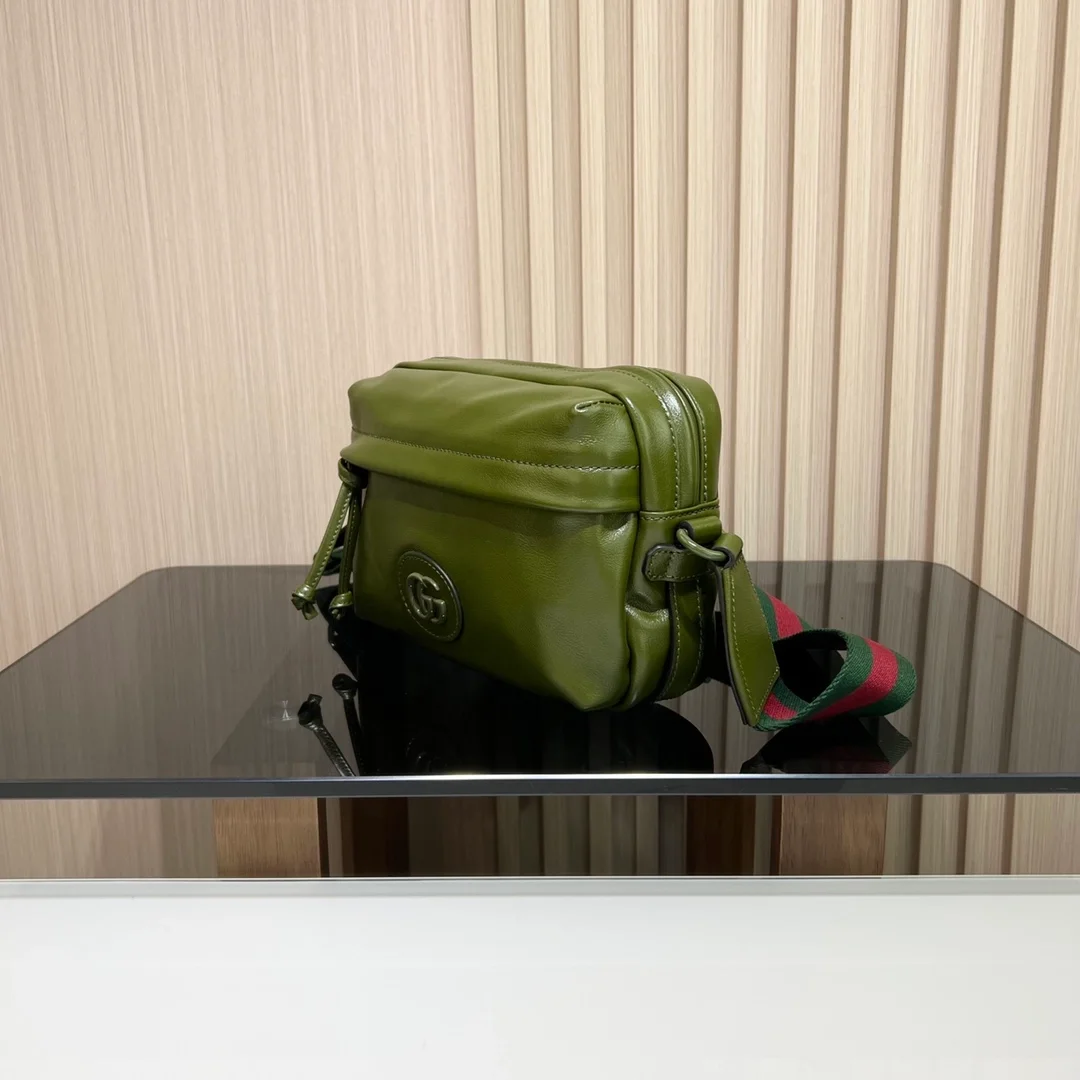 구찌 더블 G 숄더백 그린