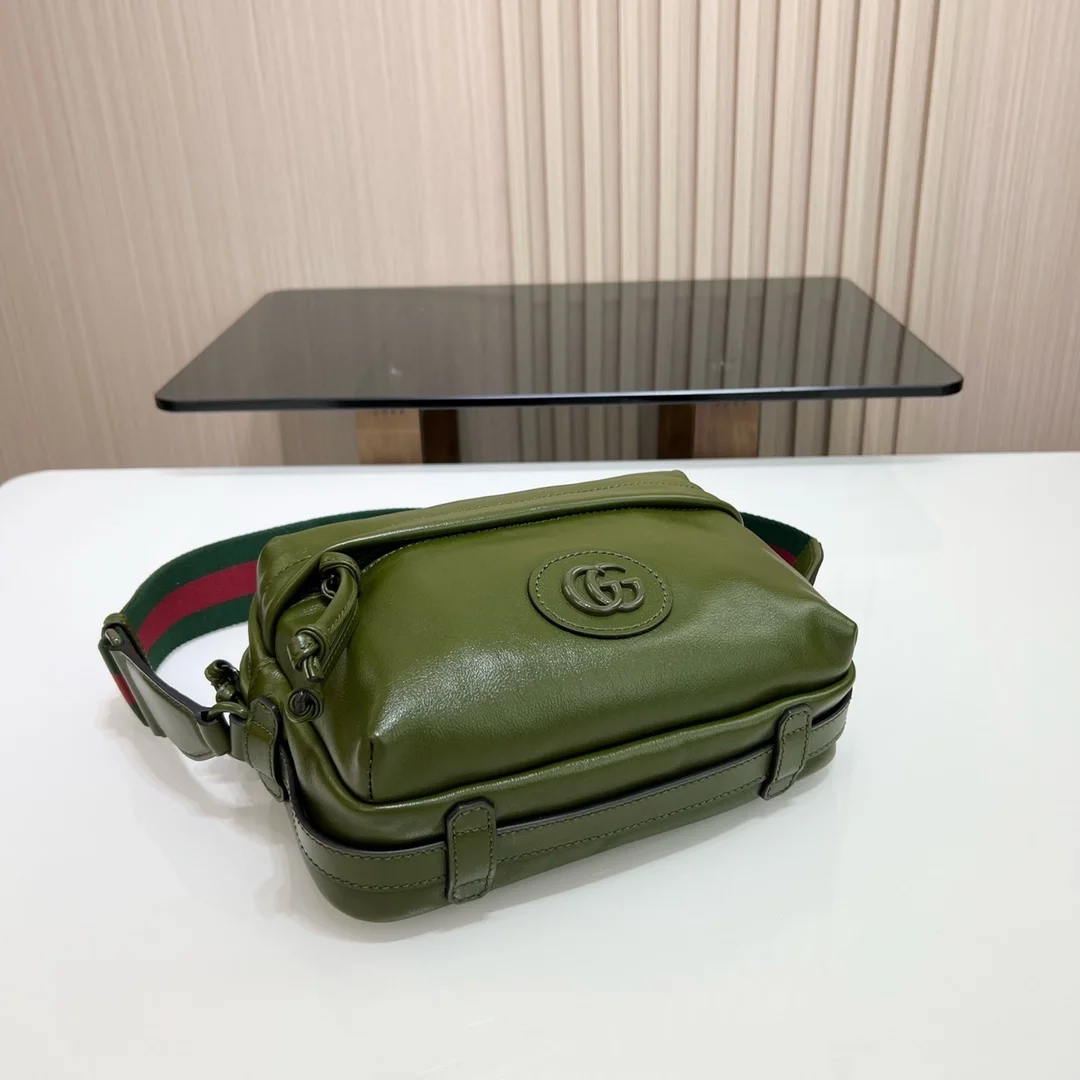 구찌 더블 G 숄더백 그린