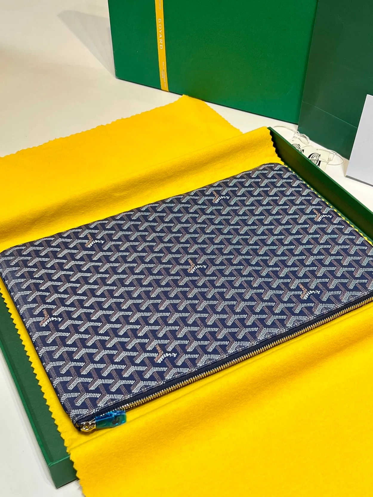 고야드 세나 클러치 GM 네이비