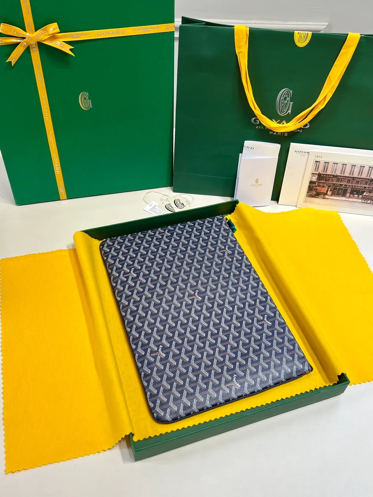 고야드 세나 클러치 GM 네이비