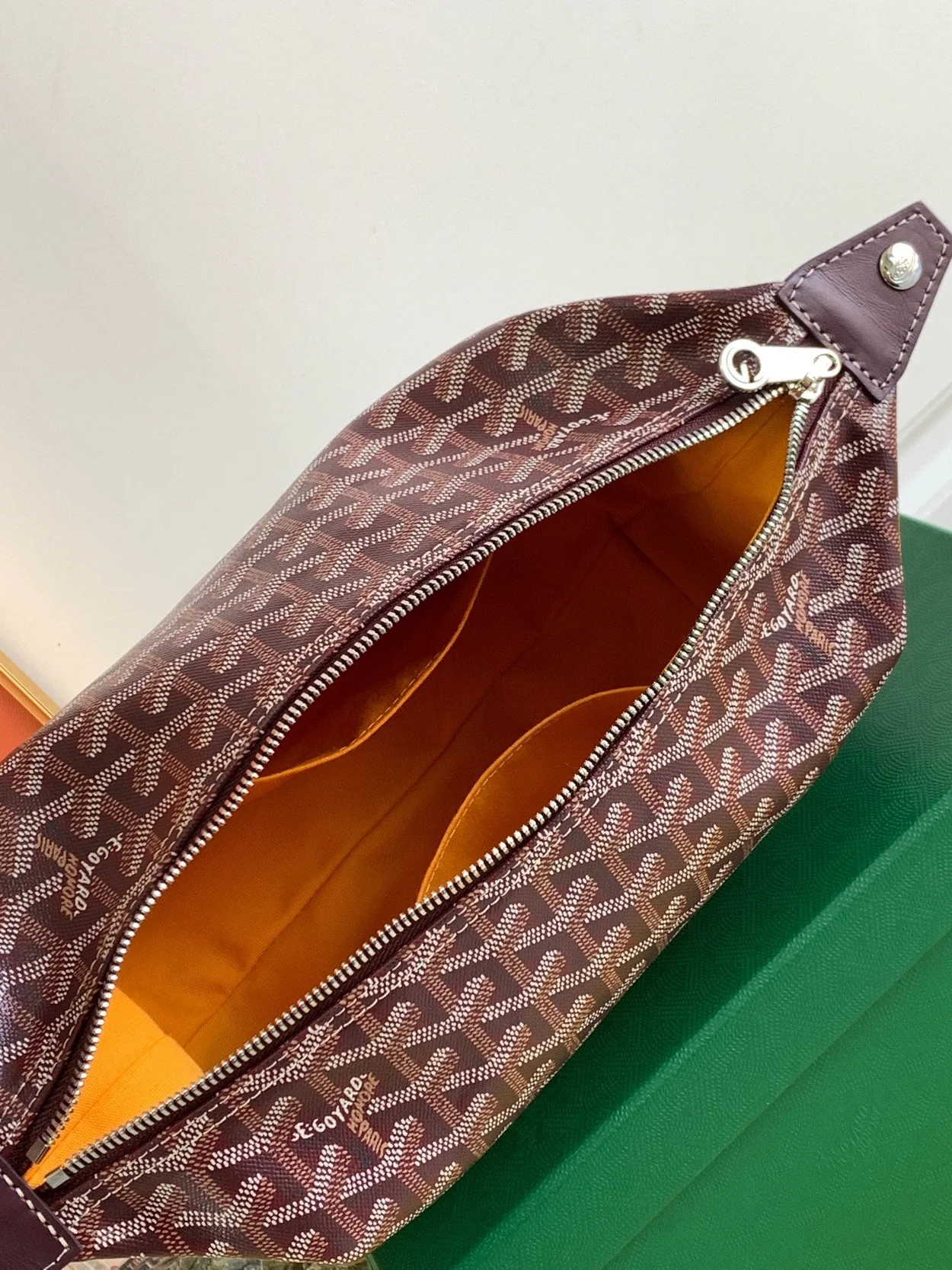 고야드 볼링 25 클러치 버건디