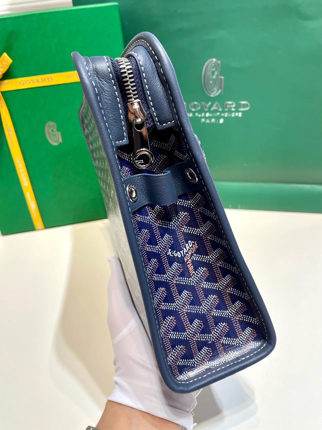 고야드 쥬방스 백 GM 네이비