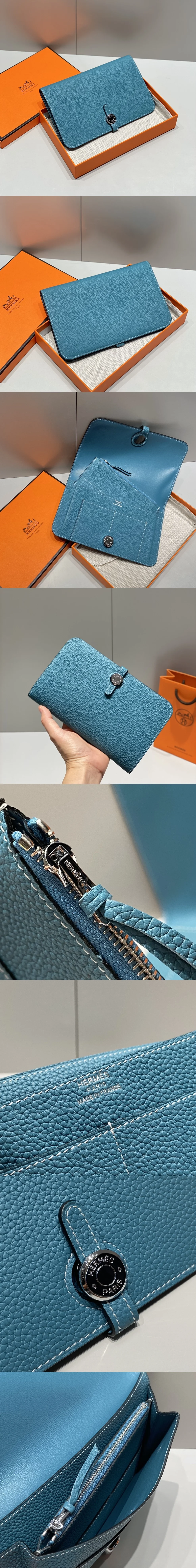 에르메스 도곤 듀오 장지갑