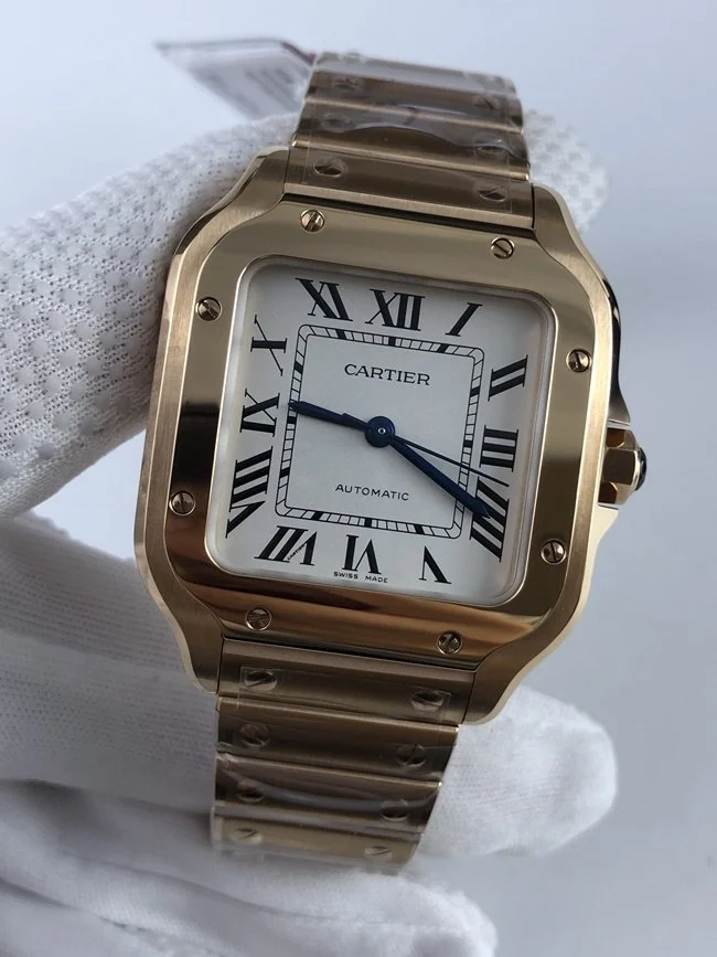 까르띠에 산토스 35mm 미디움 로즈골드
