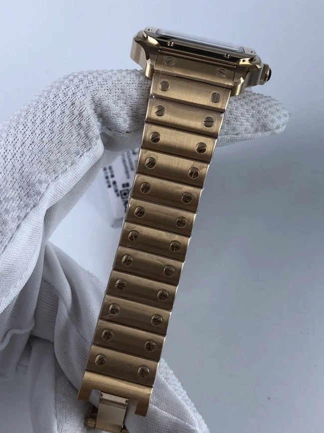 까르띠에 산토스 35mm 미디움 로즈골드