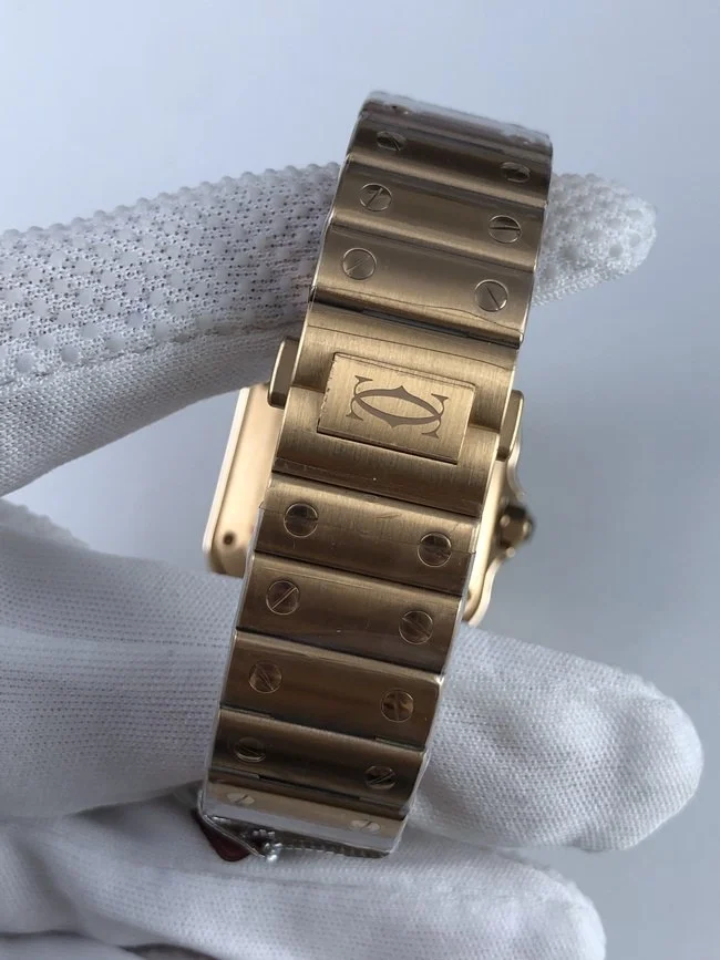 까르띠에 산토스 35mm 미디움 로즈골드