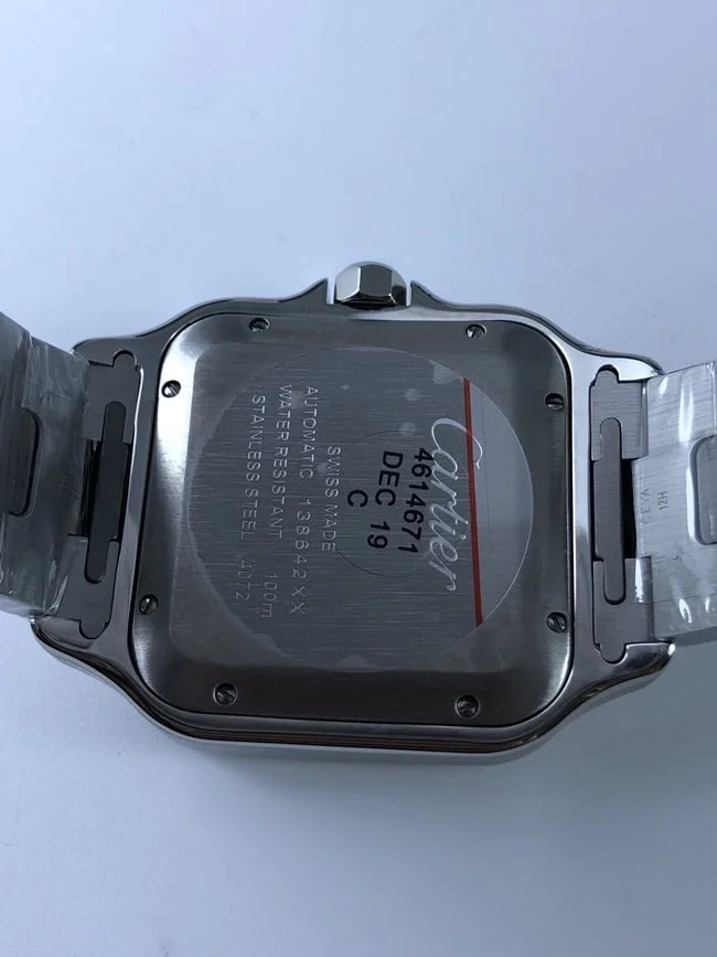 까르띠에 산토스 40mm 라지 블루다이얼