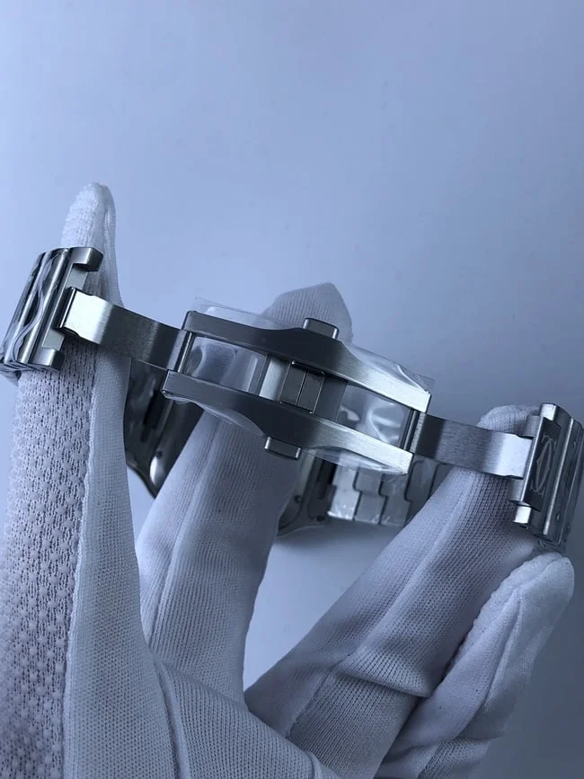 까르띠에 산토스 40mm 라지 블루다이얼