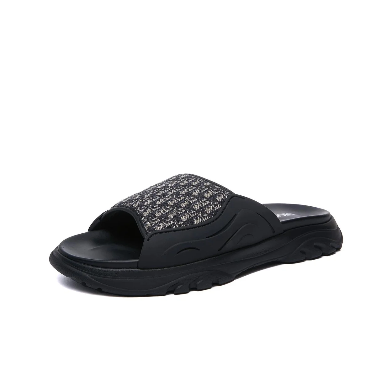 디올 H-TOWN 샌들 블랙 러버 & 베이지