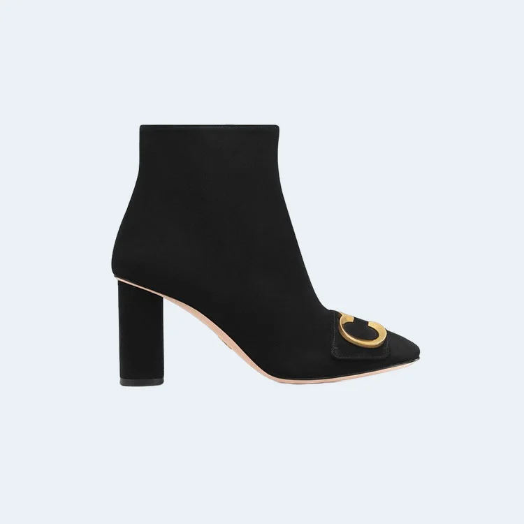 디올 C'EST 스웨이드 힐 앵클 부츠