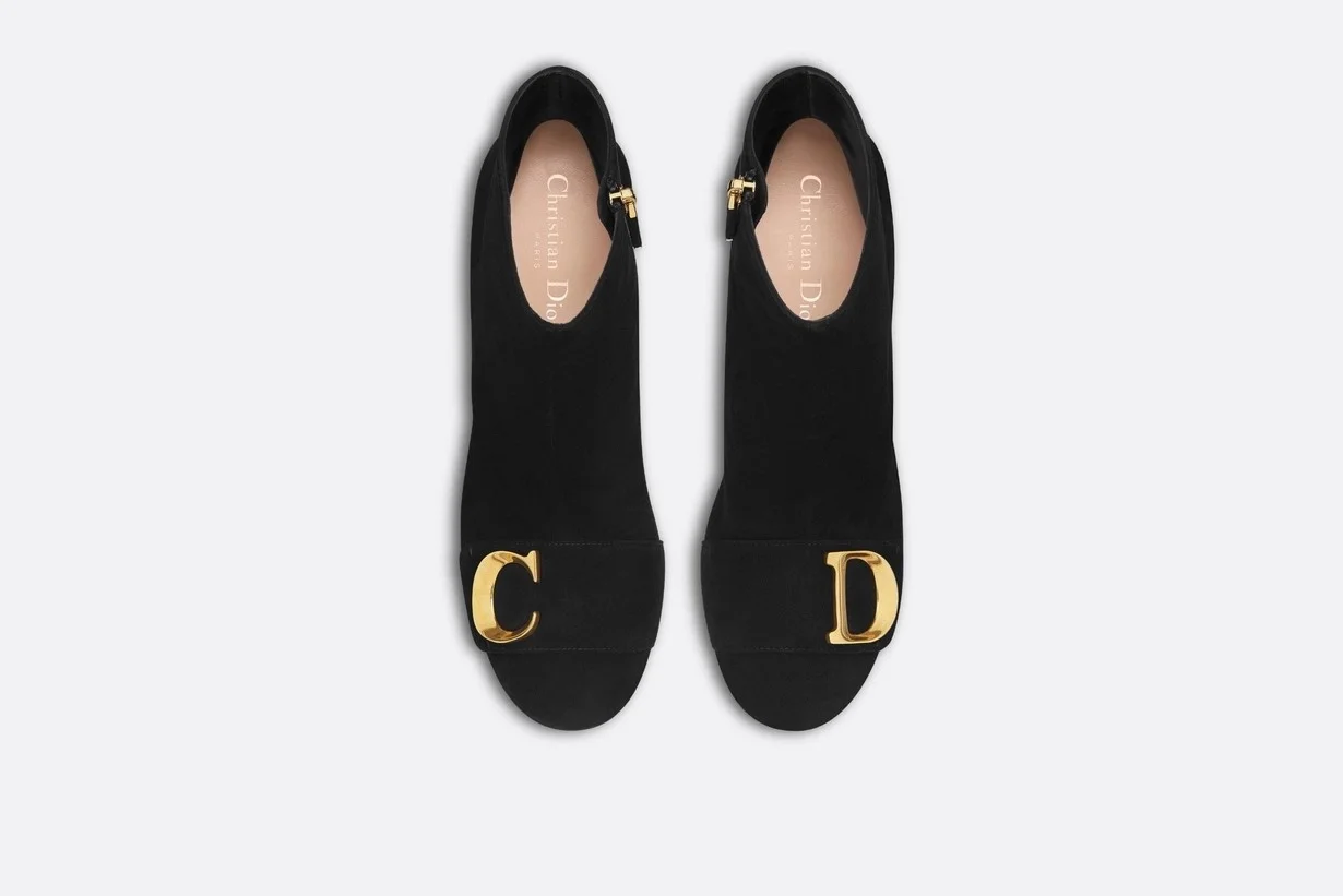 디올 C'EST 스웨이드 힐 앵클 부츠