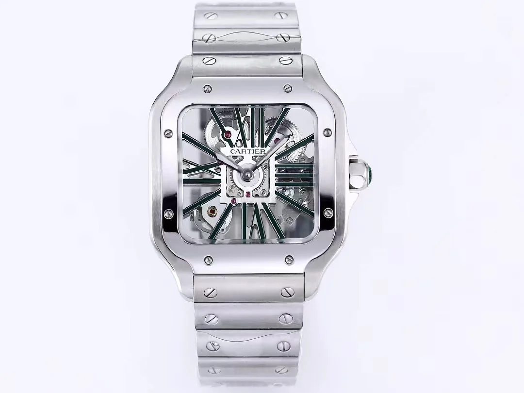 까르띠에 산토스 40mm 라지  9611 그린칼리버