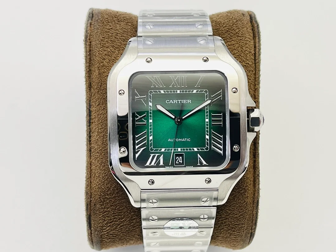 까르띠에 산토스 40mm 라지 그린다이얼