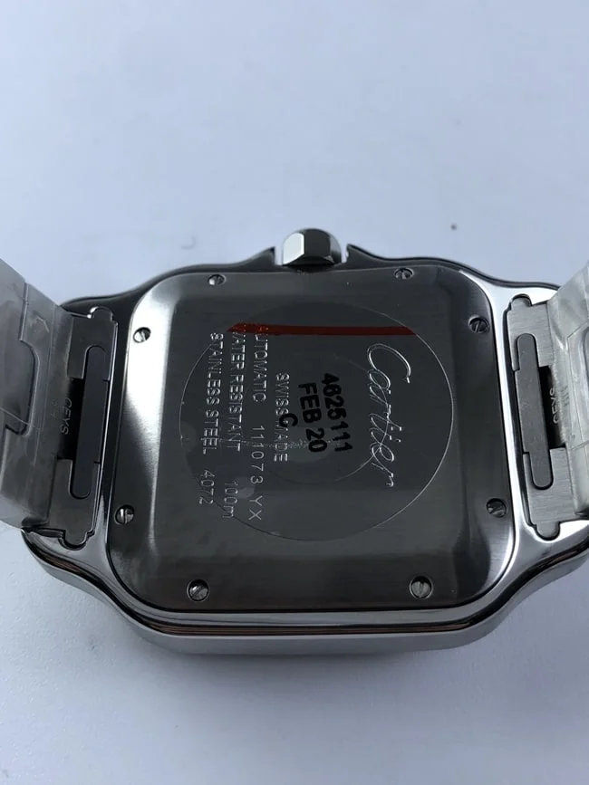 까르띠에 산토스 40mm 라지 블랙다이얼