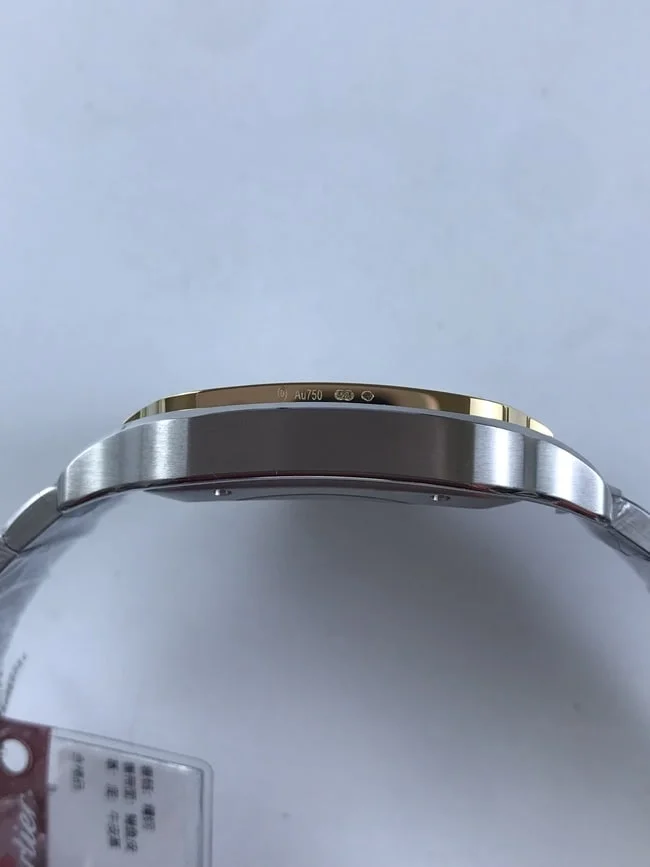 까르띠에 산토스 40mm 라지 옐로우 골드