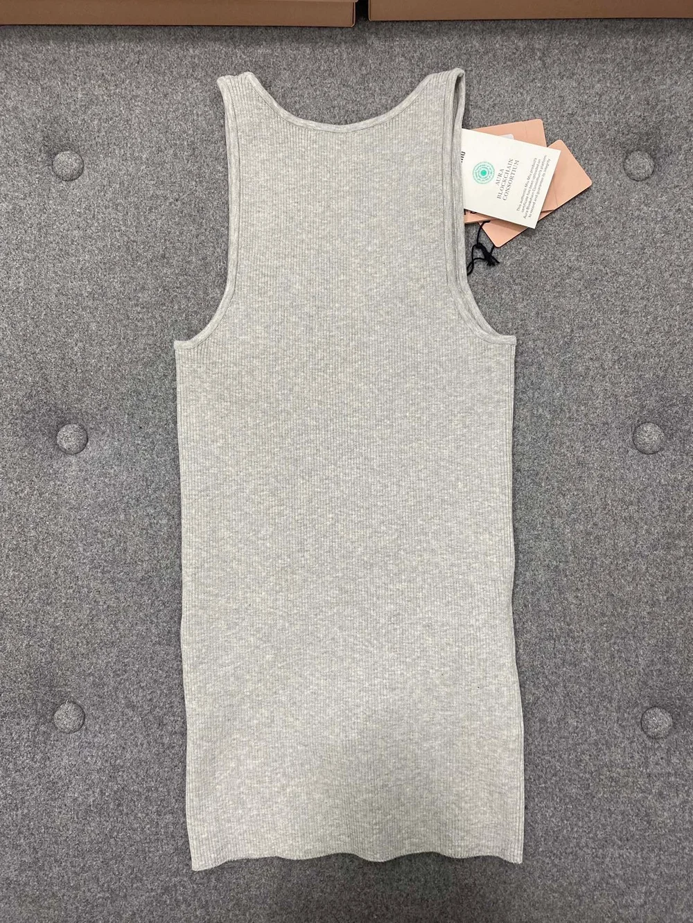 미우미우 코튼 니트 탱크 탑