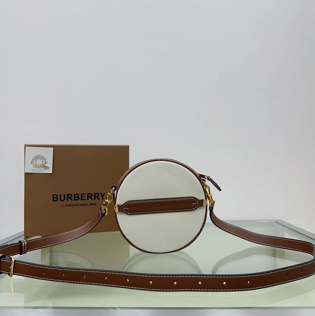 버버리 루이스백 내츄럴 탄