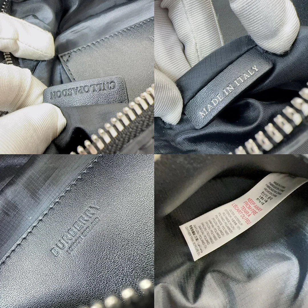 버버리 로고 프린트 나일론 소니백