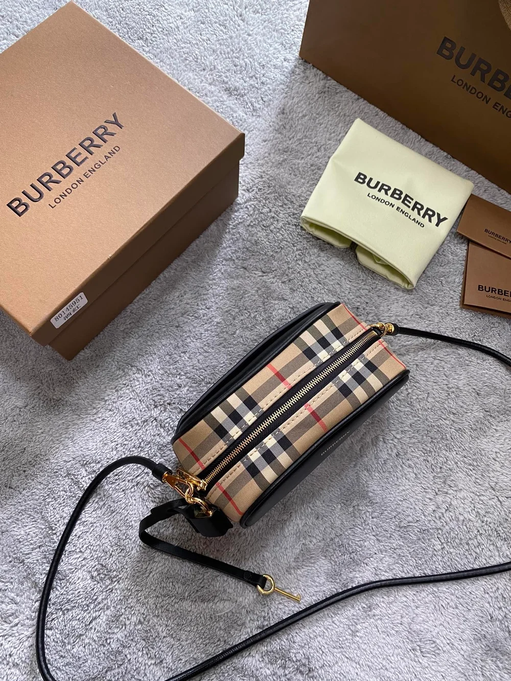 버버리 빈티지 체크 큐브 크로스백