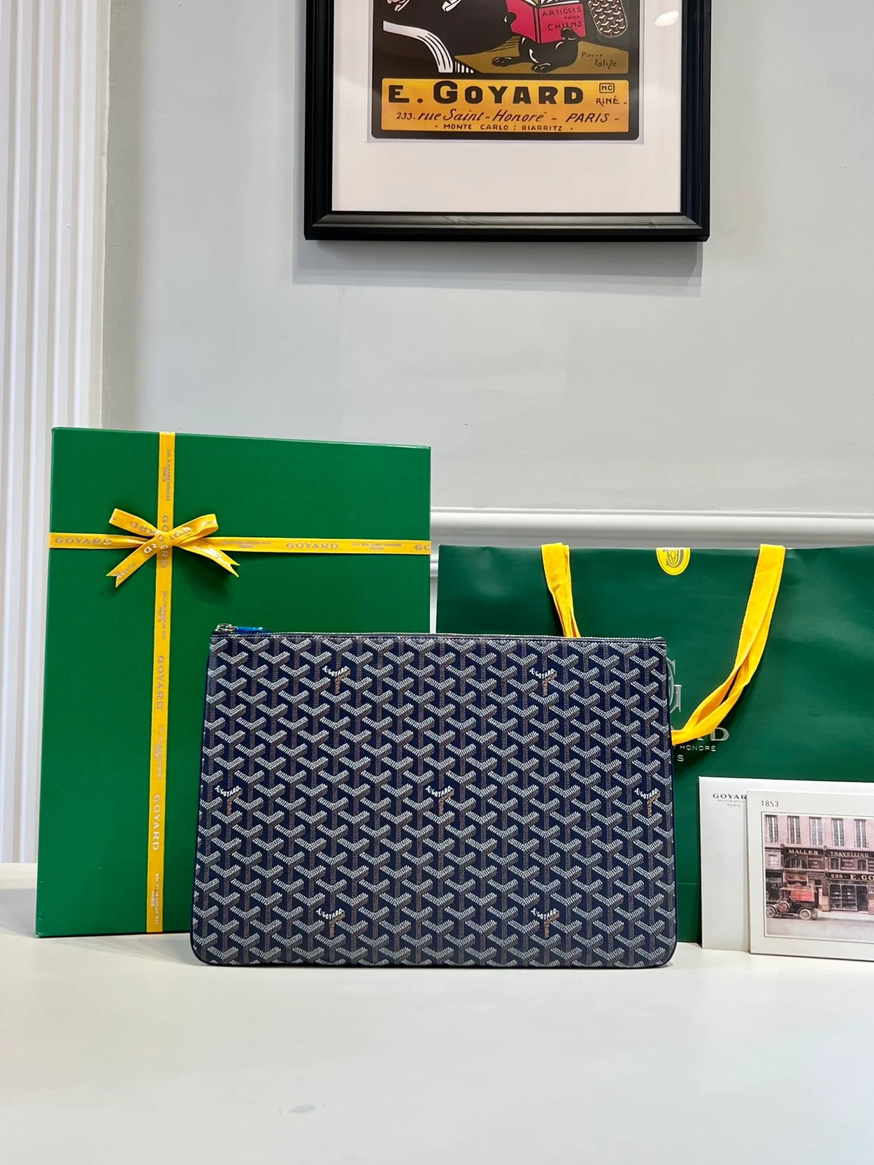 고야드 세나 클러치 MGM 네이비