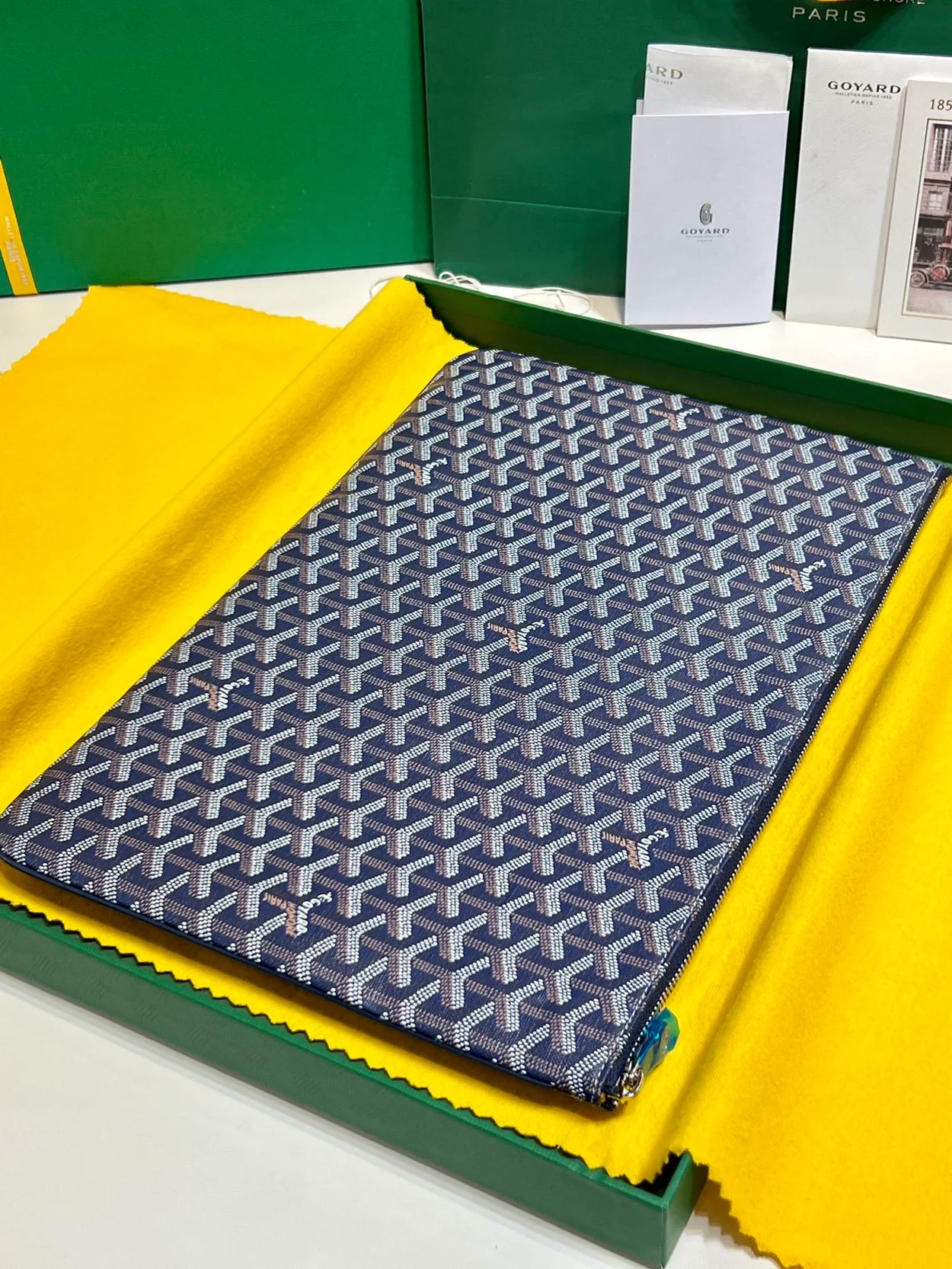 고야드 세나 클러치 MGM 네이비