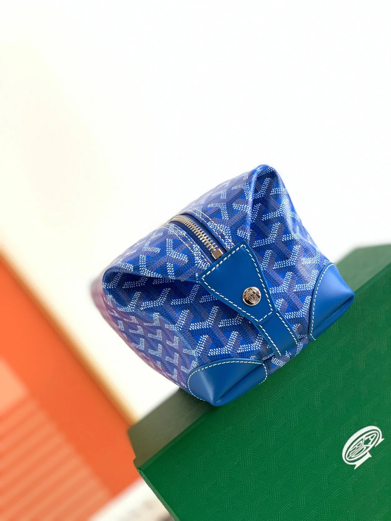 고야드 볼링 25 클러치 블루