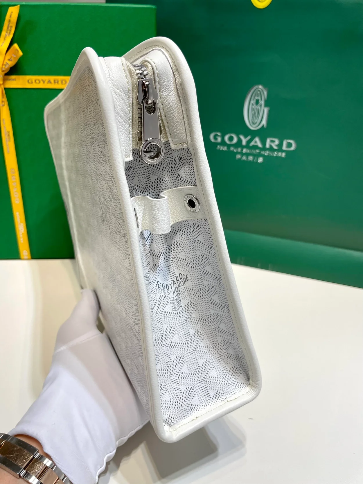 고야드 쥬방스 백 GM 화이트