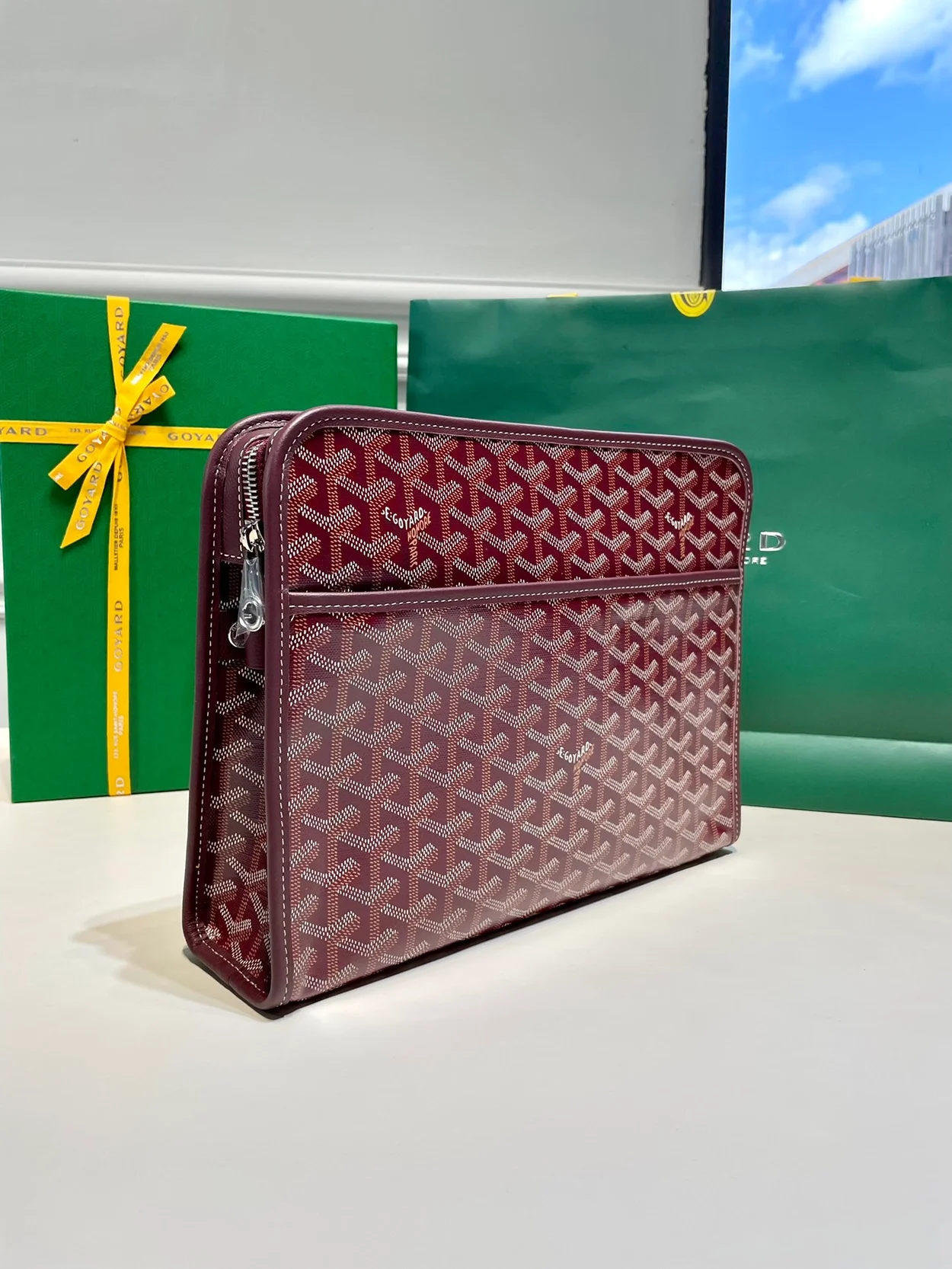 고야드 쥬방스 백 GM 버건디