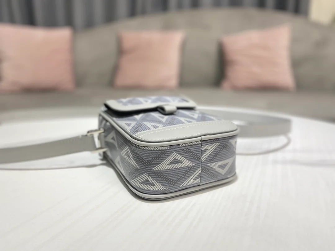 디올 힛 더 로드 버티컬 파우치 그레이