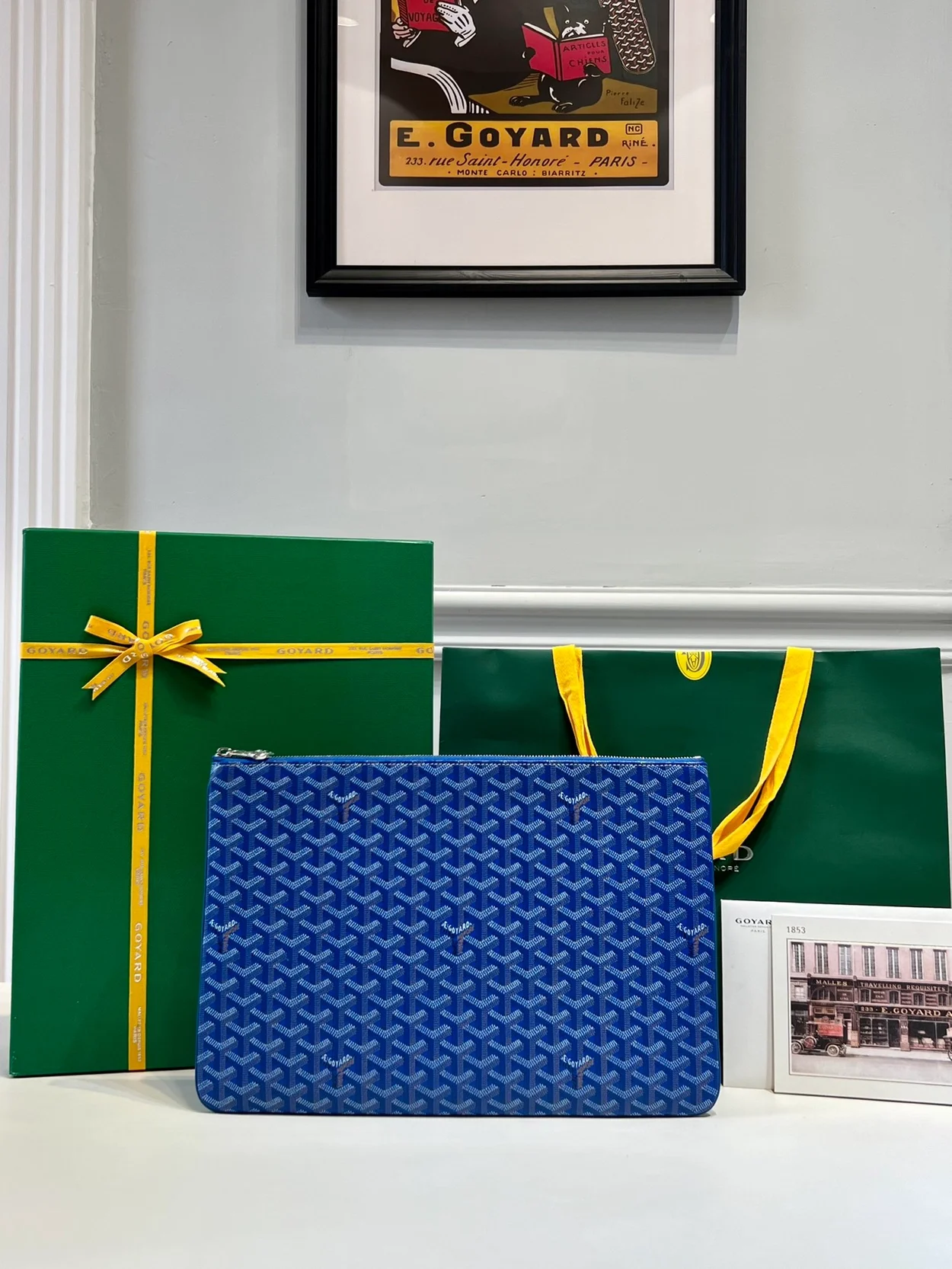 고야드 세나 클러치 MGM 블루