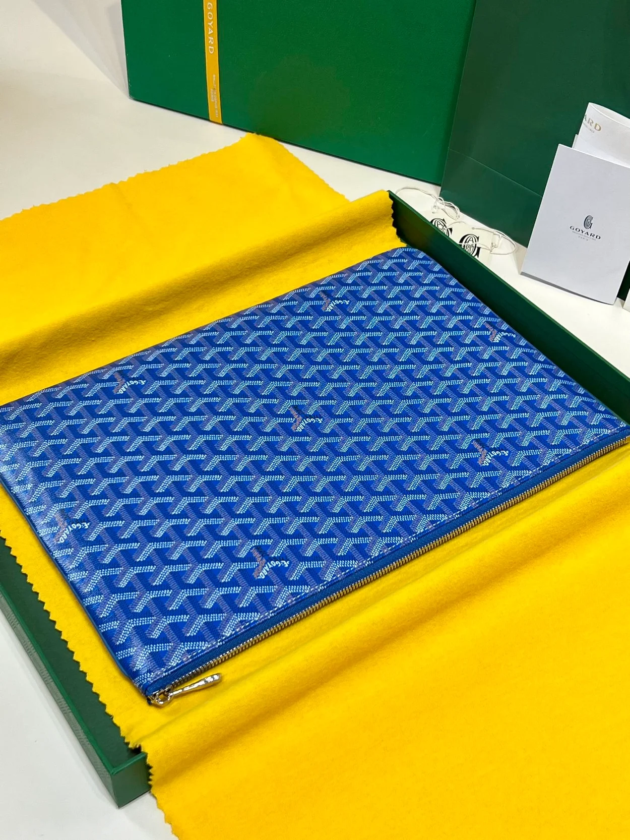 고야드 세나 클러치 MGM 블루